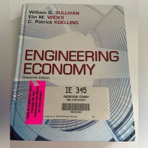 Engineering economy sixteenth edition